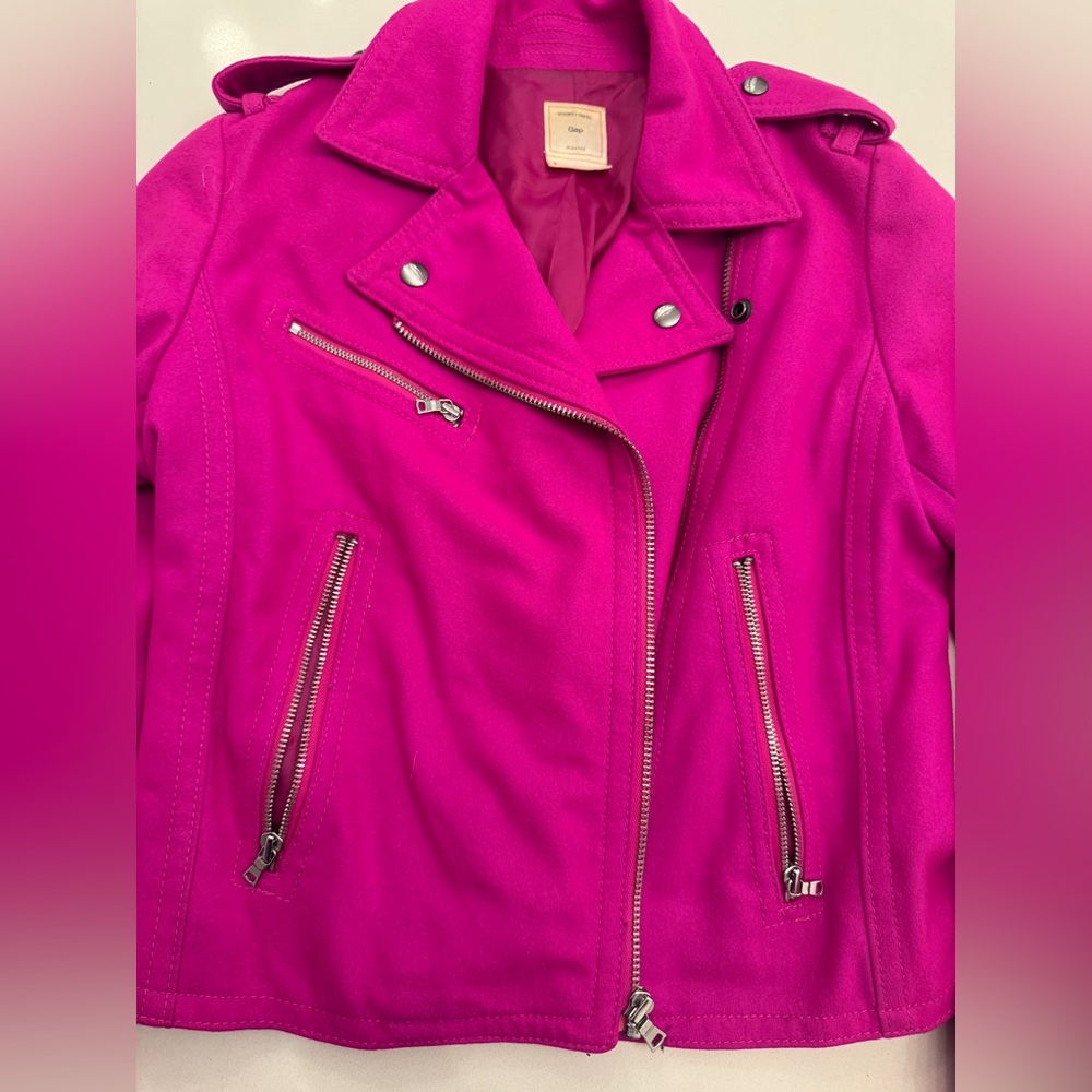 Women's Pink Biker Jacket